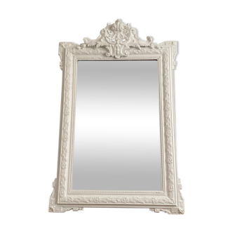 Late 19th century mirror with decorated pediment. 120x80.