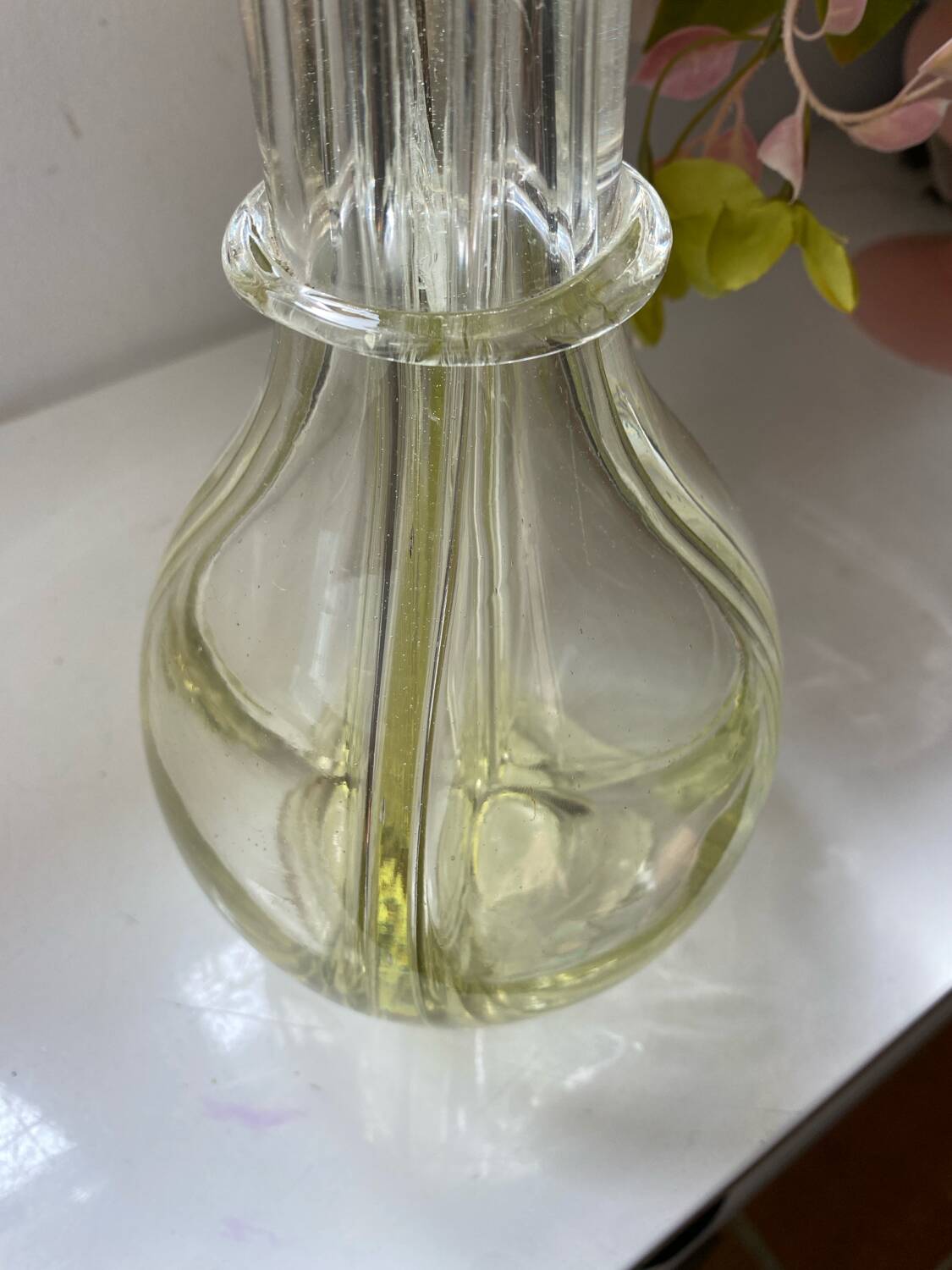 Antique four-chamber liqueur decanter