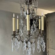 Crystal pendant chandelier 19th century