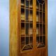 English library in mahogany and clear maple fillets circa 1900-1930