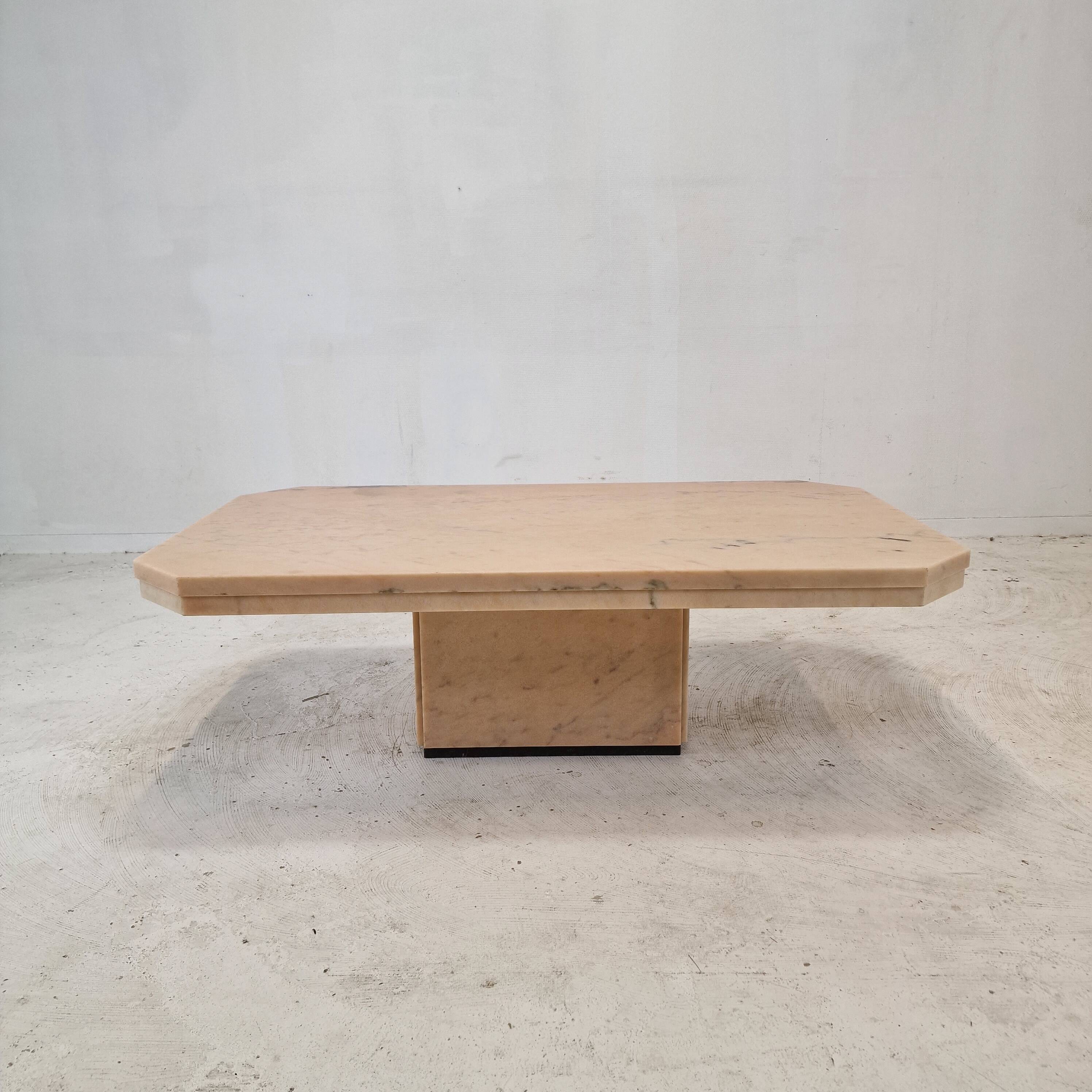 Italian Marble Coffee or Side Table, 1980s