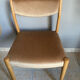 Scandinavian chair in honey colour