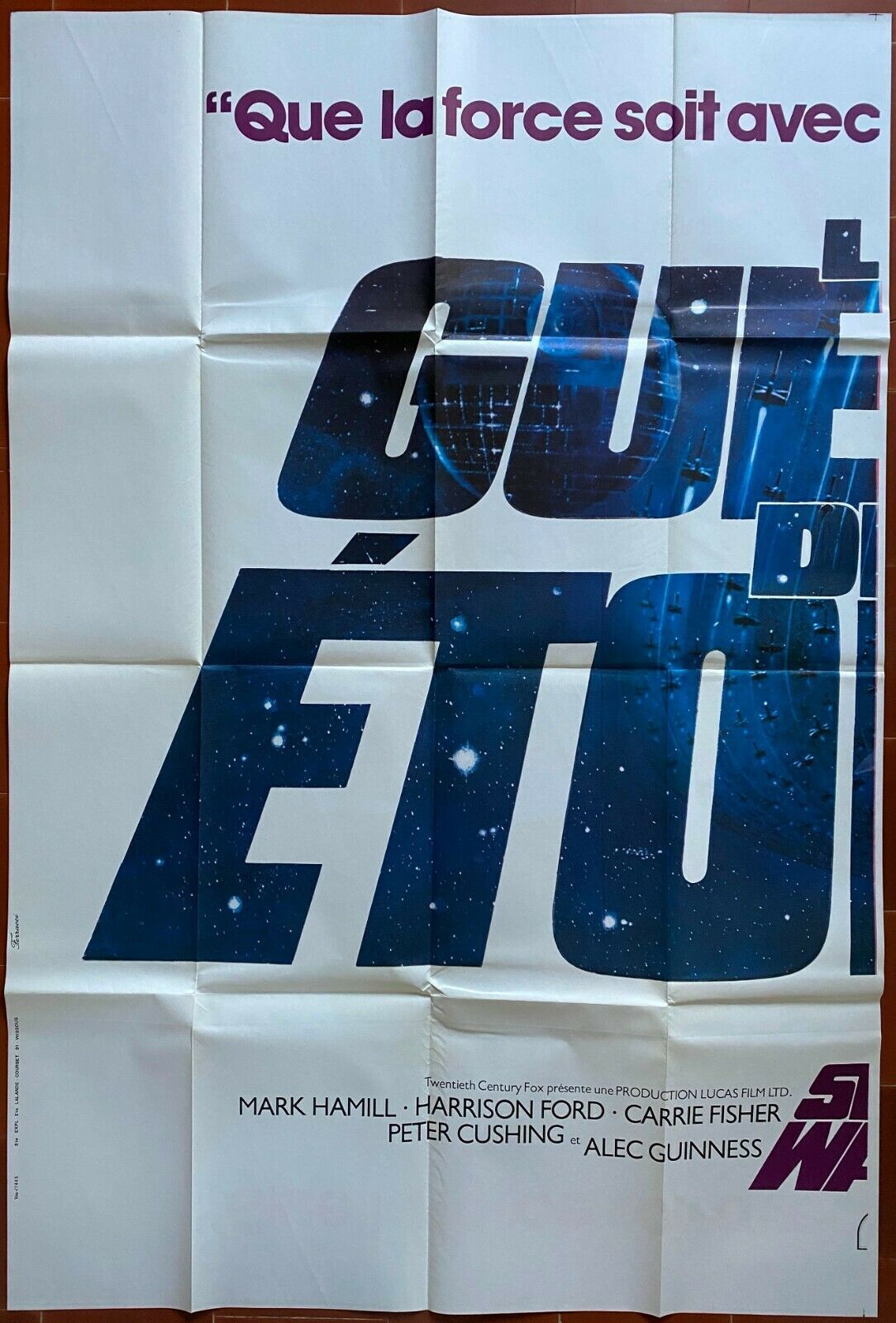 Original movie poster "Star Wars" Star Wars, George Lucas 150x200cm 1977