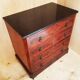 Commode ancienne placage acajou & têtes de lion