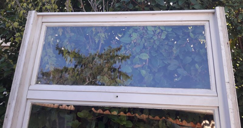 Wooden canopy 3 windows with bellows and abbatant