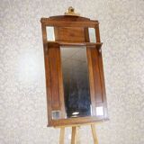 Art Nouveau Wall Mirror in Oak Frame, Early 20th Century