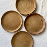 Set of 4 stoneware dessert plates