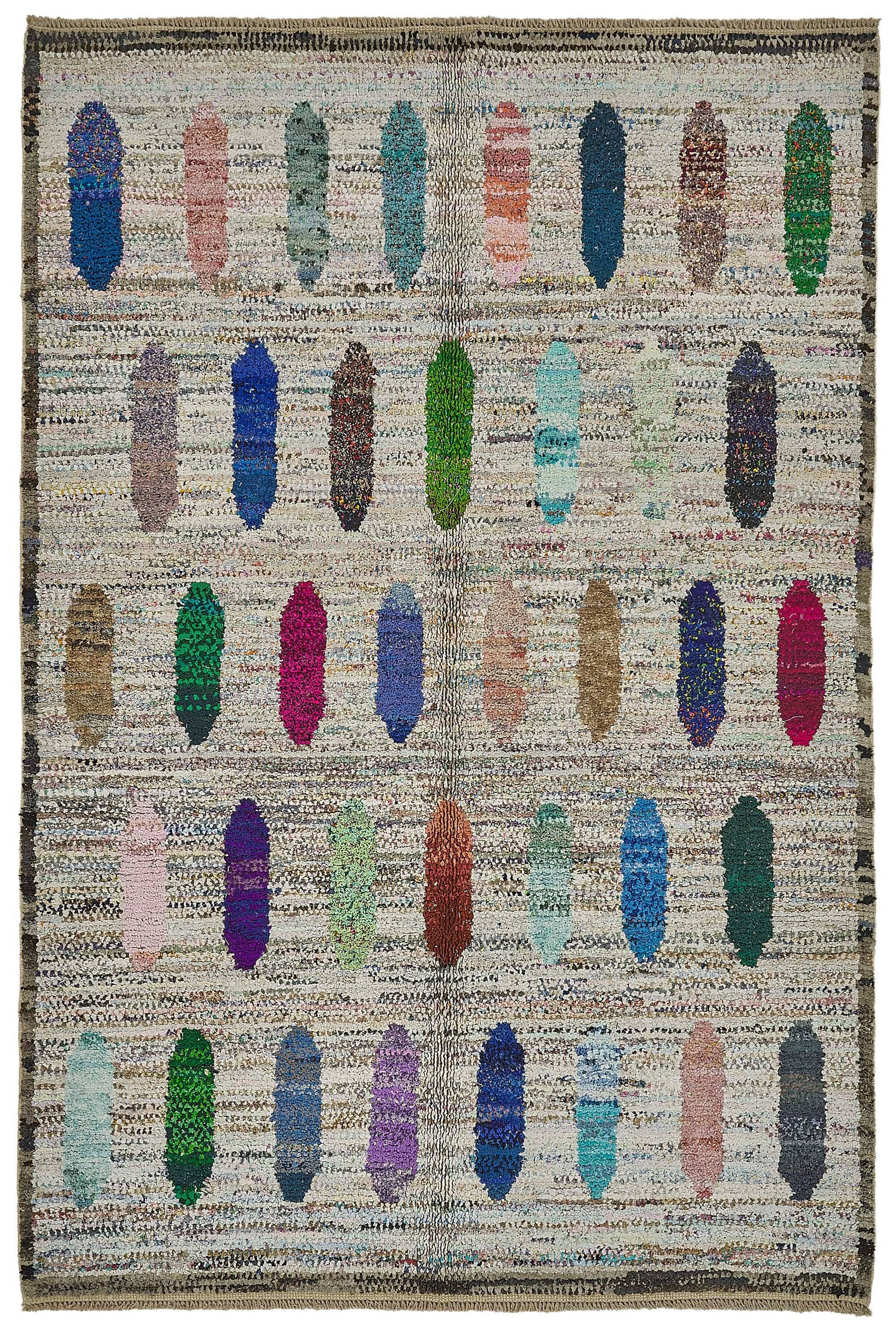 Handwoven Turkish Recycled Boho Rug 170 cm x 248 cm