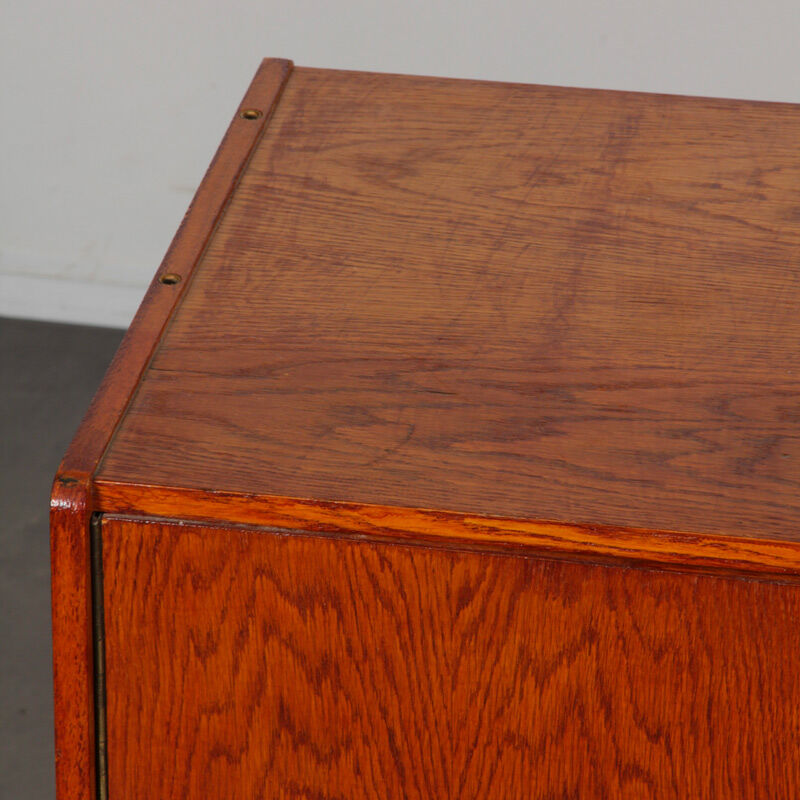 Vintage oak storage by Jiri Jiroutek, model U-458, 1960