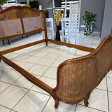 Lit basket in caning Louis XV style 1950