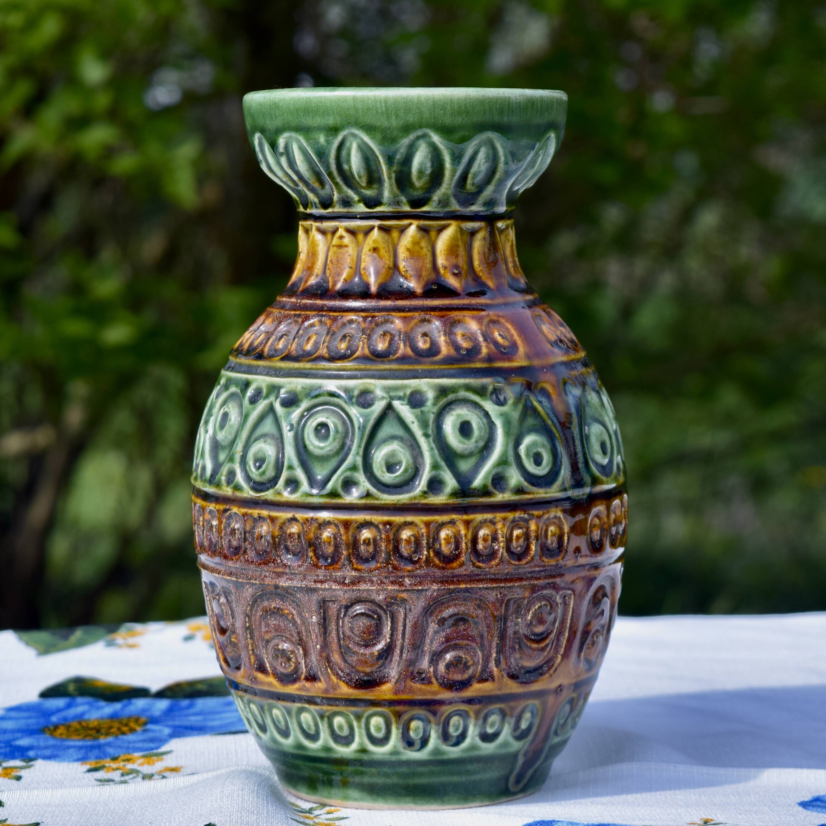 Bay Keramik Vase -n° 92 20 - West Germany