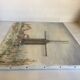 Painting winter landscape with a mill oil on canvas signed