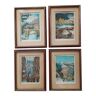 John Speirs dated vintage lithographs numbered Worlds Most Romantic Cities