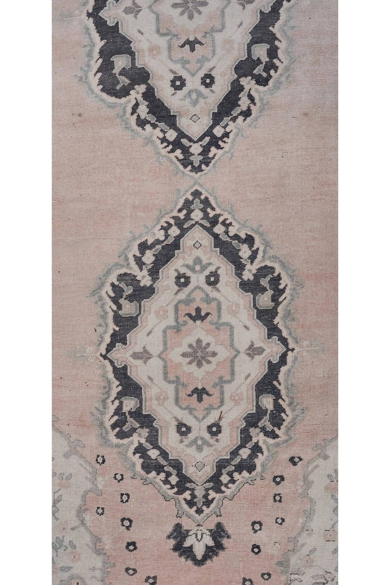 Vintage Turkish hallway rug 98x680 cm