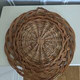 Wicker tray wall decoration