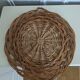 Wicker tray wall decoration