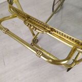 Vintage brass bar trolley service