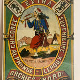 Affiche lithographiée « Chicorée Leroux »