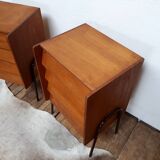 2 furniture or vintage boarding school bedside table