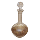 Ancienne carafe en cristal décor doré