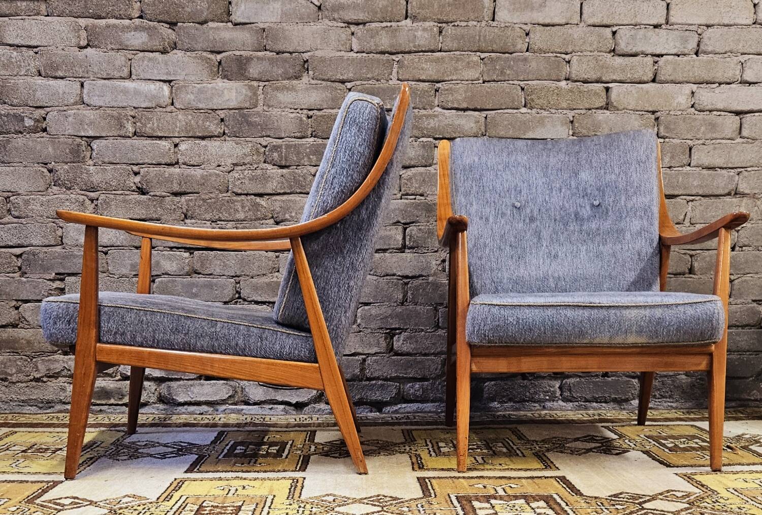 Pair of Scandinavian armchairs, 1960