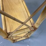 Rattan wall shelf
