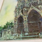 Amiens Cathedral watercolor