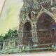 Amiens Cathedral watercolor