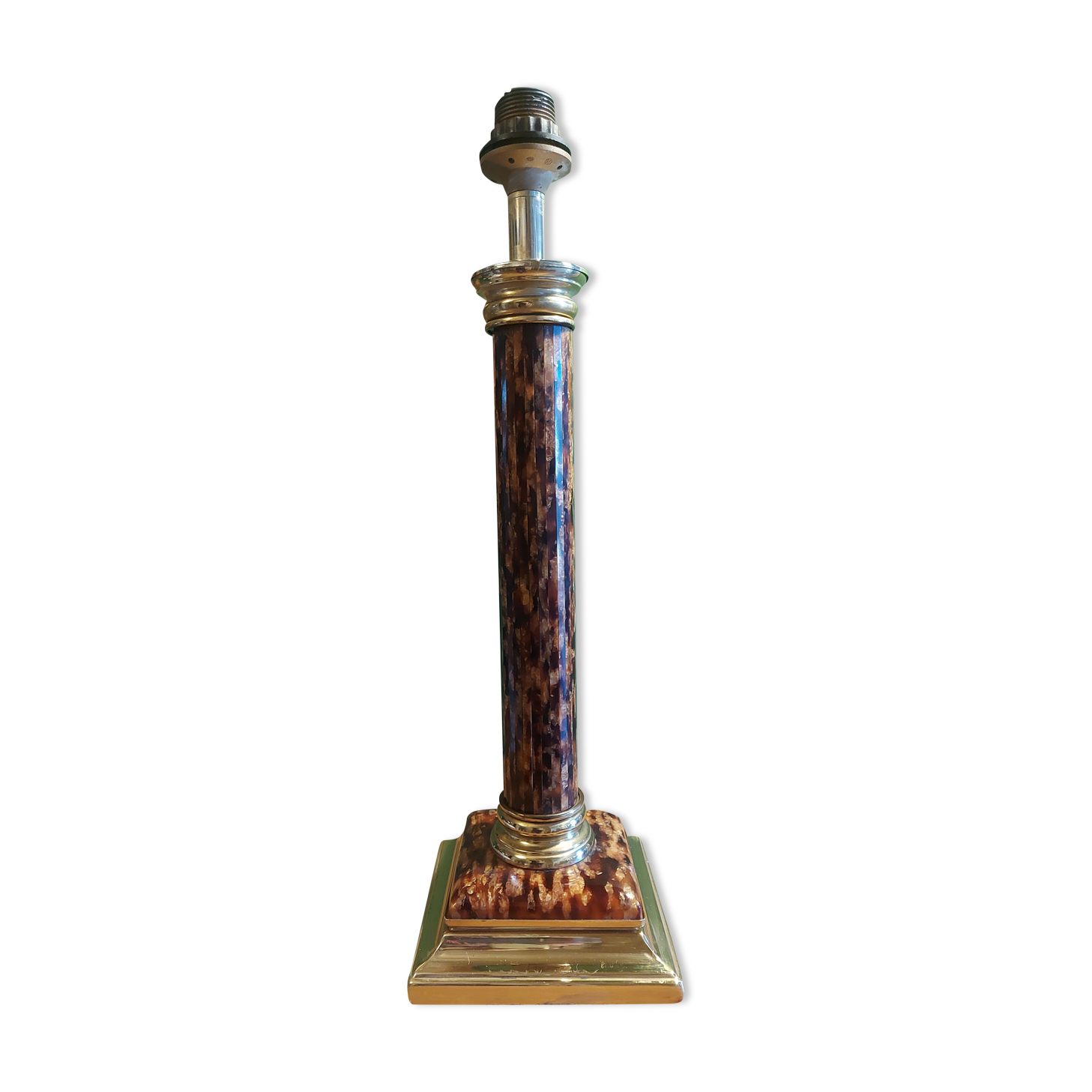Lamp foot column tortoiseshell way of the house Le Dauphin