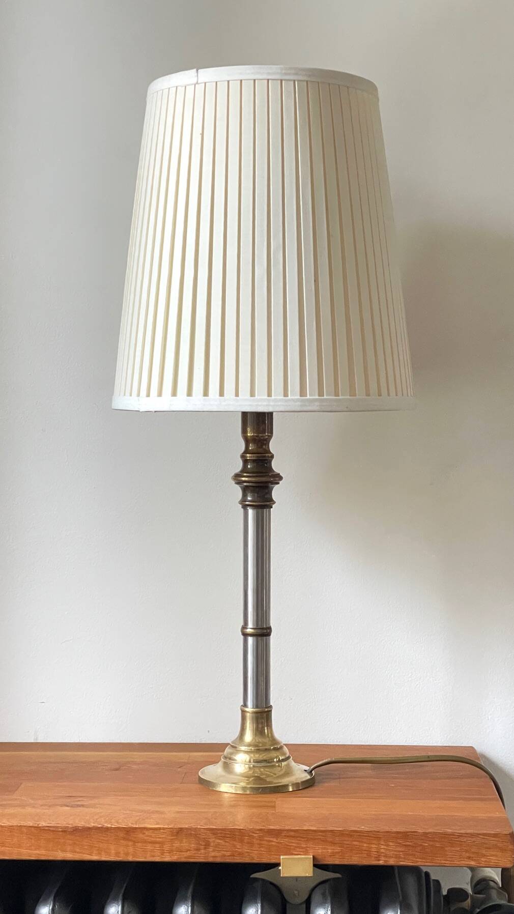 70s Steel and Brass LAMP