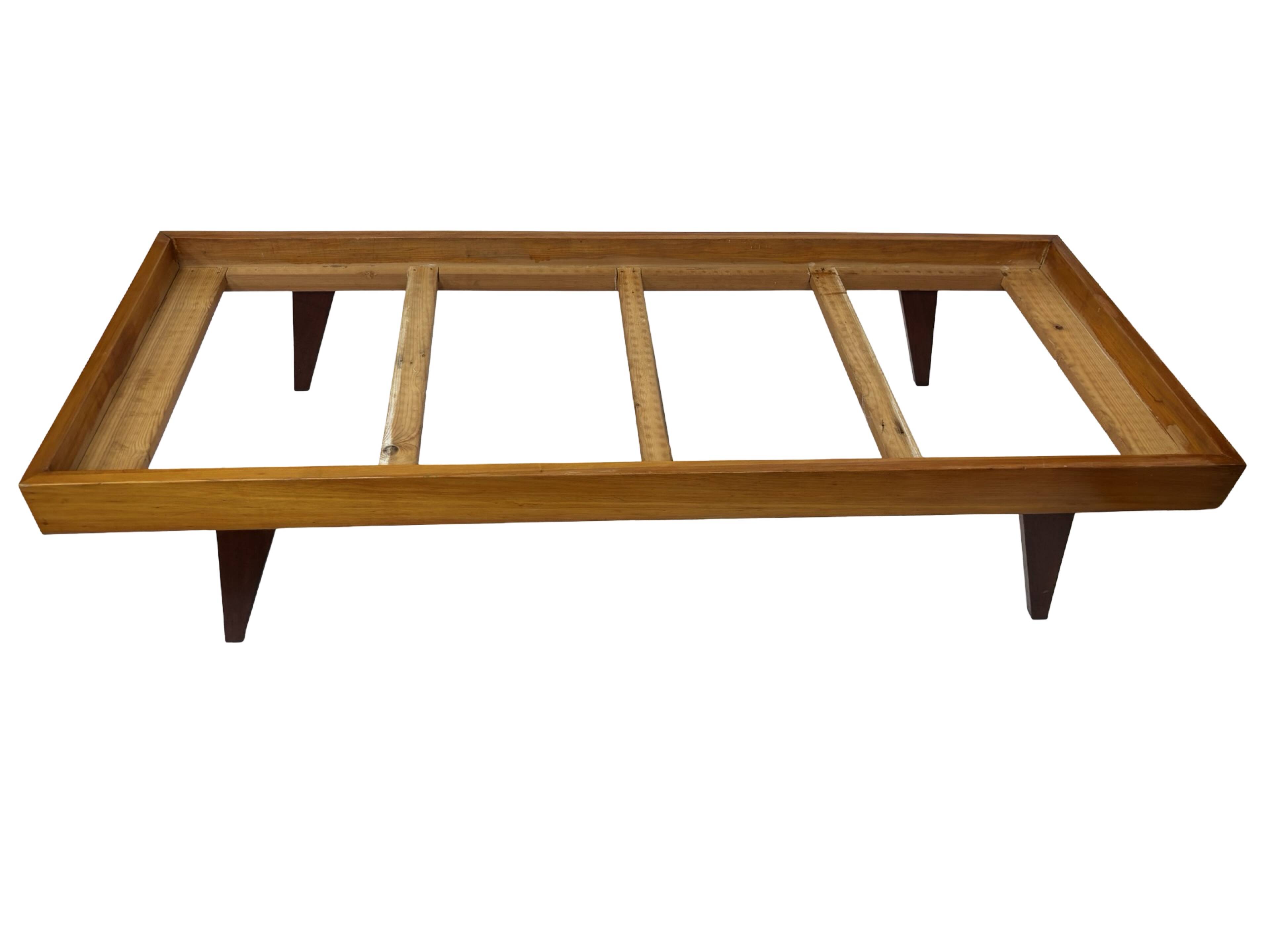 Vintage daybed minimalist design in Teak and Oak 1960s