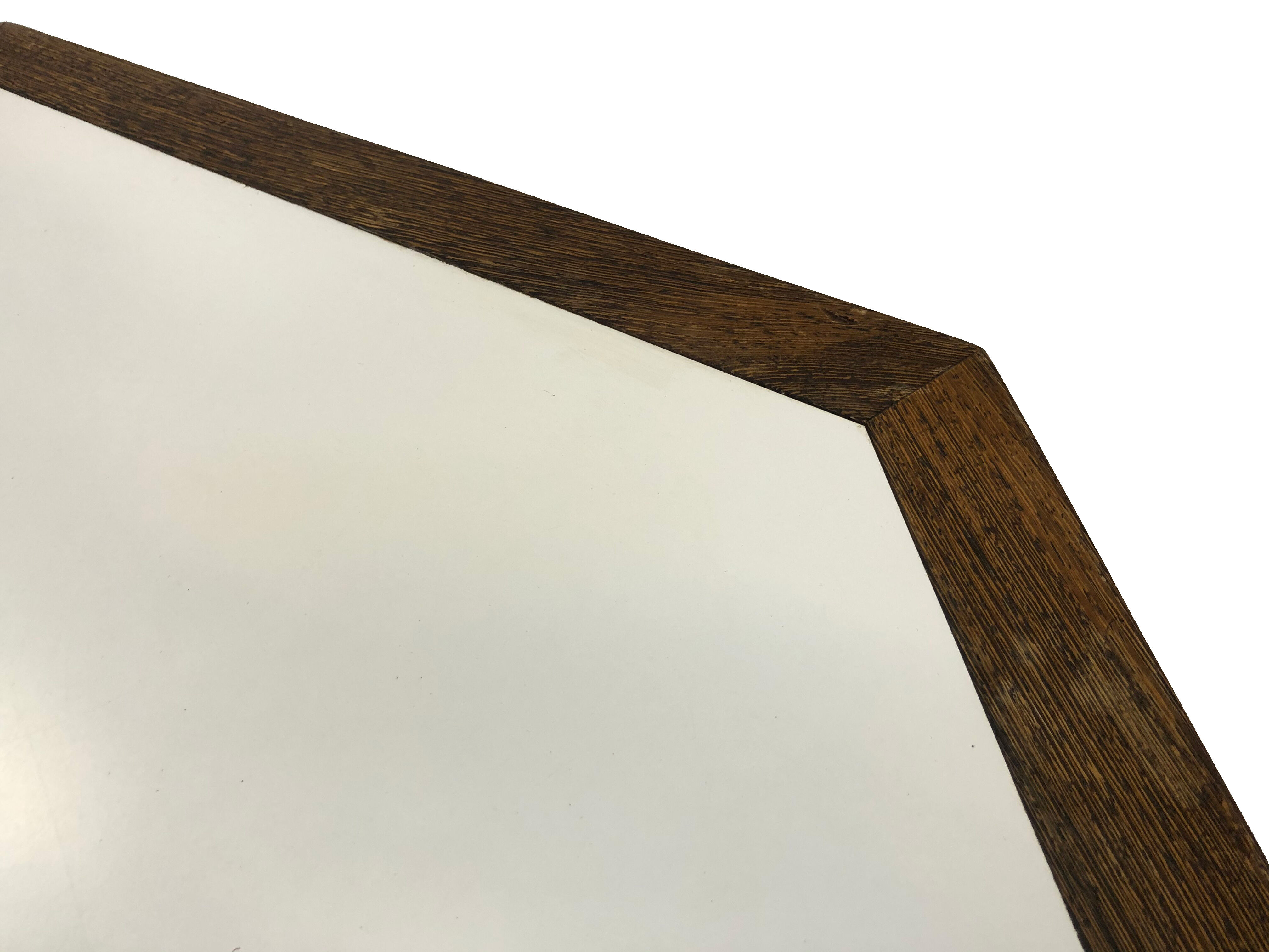 Vintage coffee table wenge hexagon 1960