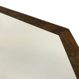 Vintage coffee table wenge hexagon 1960