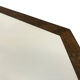 Table basse hexagonale en wengé 1960