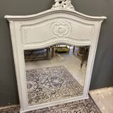 Large wooden fireplace mirror 124x174cm