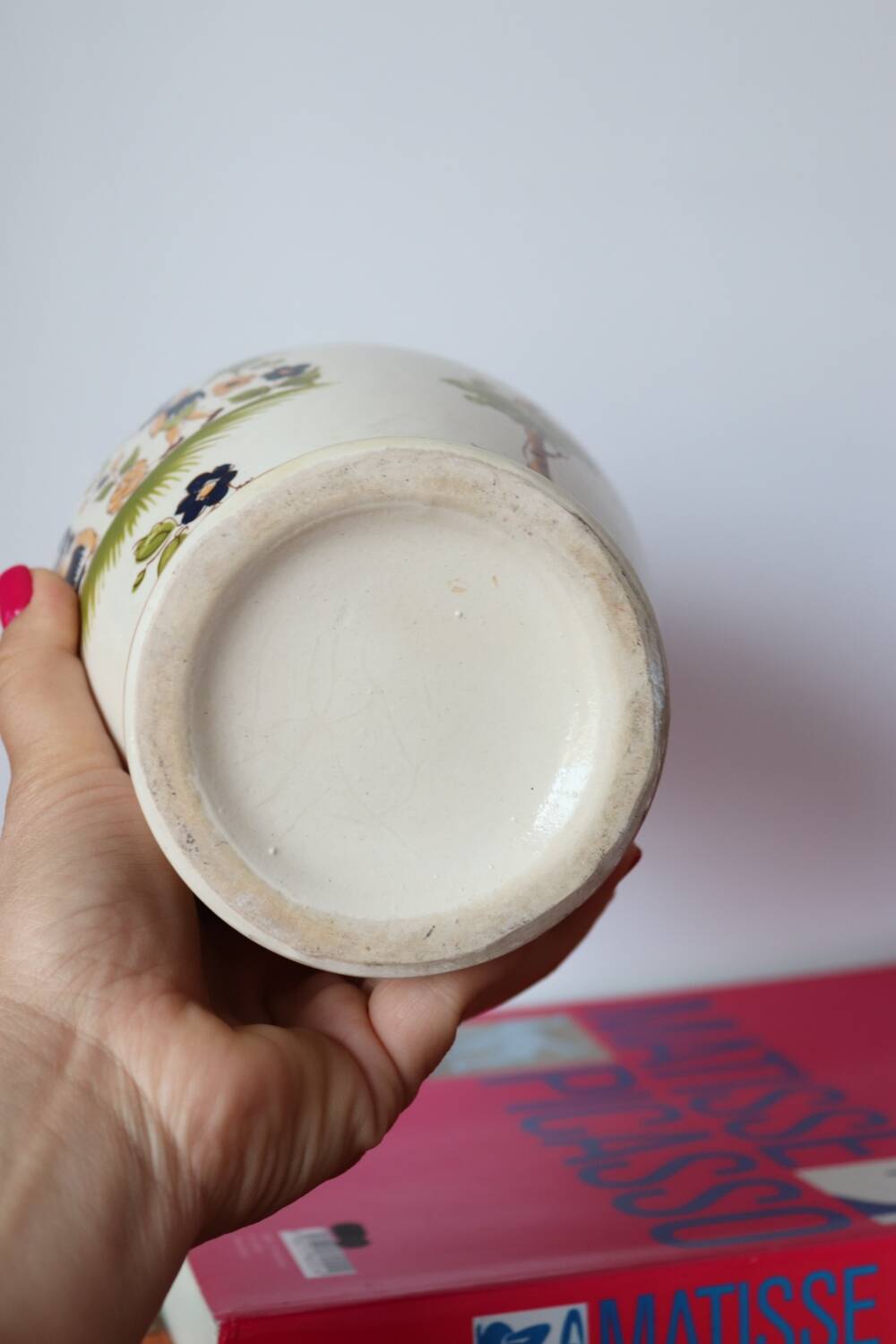 Vintage Moustier vase