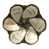 Majolica oyster plate