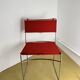 Delfina Chair Enzo Mari for Rexite 1974 Chrome Steel Kvadrat Field Fabric