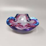 1960s Gorgeous Blue and Pink Ashtray or Catchall By Flavio Poli for Seguso