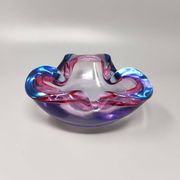 1960s Gorgeous Blue and Pink Ashtray or Catchall By Flavio Poli for Seguso