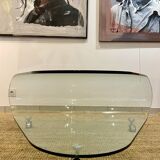 Designer glass coffee table