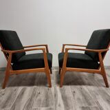Restored pair of armchairs by Uluv
