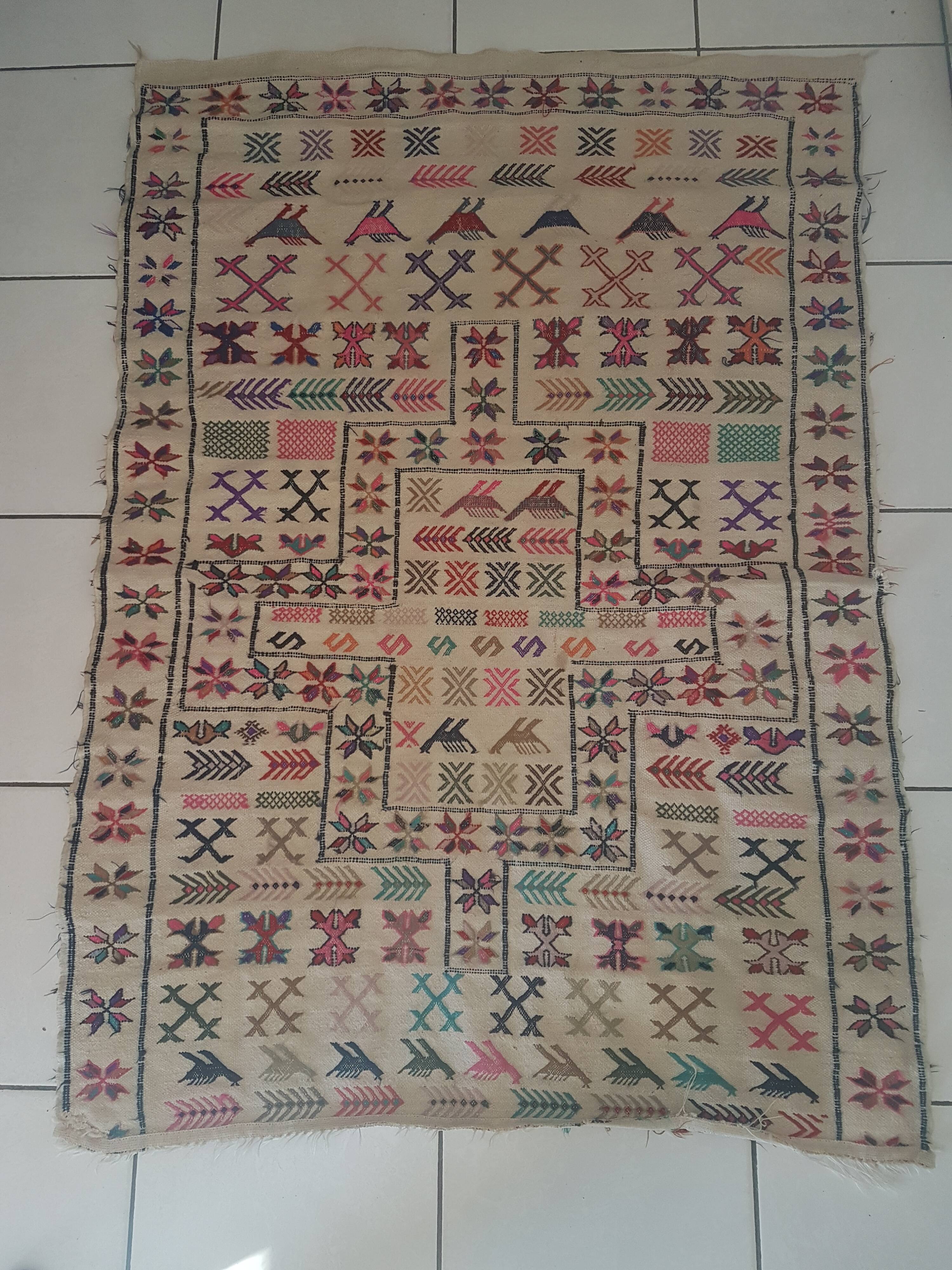 Persian kilim carpet 103x140cm, 100% wool