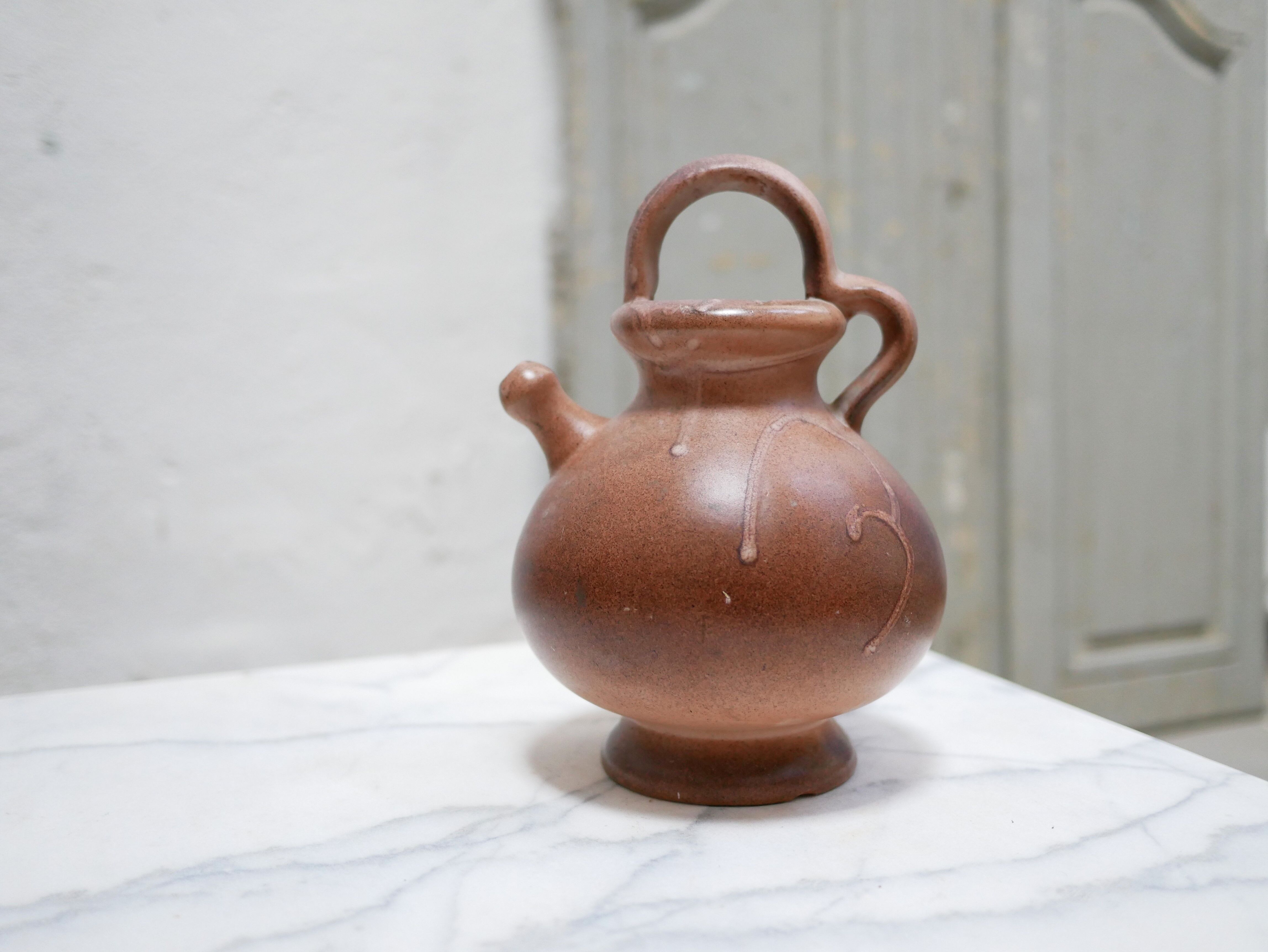 Pot gargoulette vintage en grès