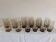 12 long drink glasses in smoked glass – 1970s