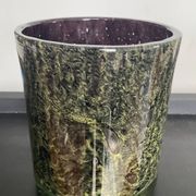 Vintage glass paste pot cover
