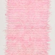 Tapis runeur rose vintage 98x314cm