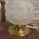 Vintage Art Deco table lamp with its artichoke globe.