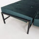 Green velvet daybed Netherlands 1950