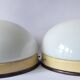 Pair of Midcentury Wall or Ceiling Lamps, Flush Mount, 1950s